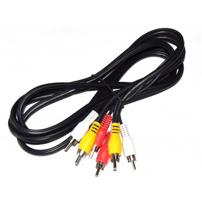 Cable 3 RCA macho-macho 2m.