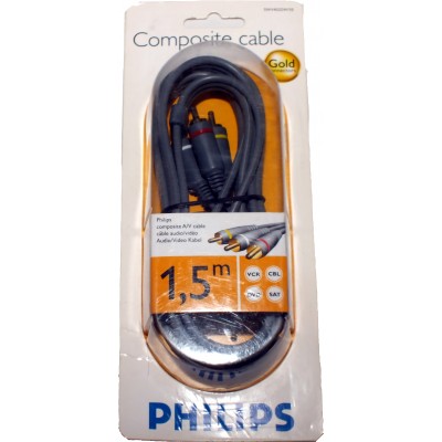 Cable AV RCA macho-macho 1.5m. Philips