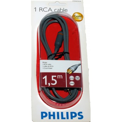 Cable audio digital coaxial RCA macho-macho 1.5m. Philips