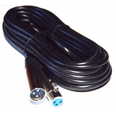 Cable XLR 3 pin macho-hembra 10m.