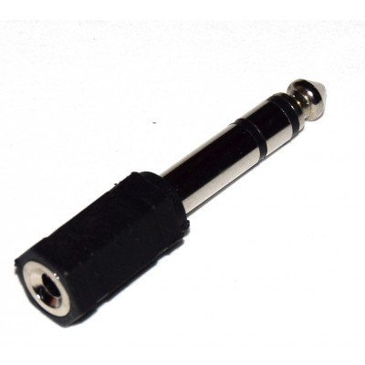 Adaptador minijack 3.5mm a jack 6.35mm estéreo