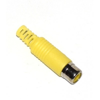 Conector RCA hembra amarillo (redondo)
