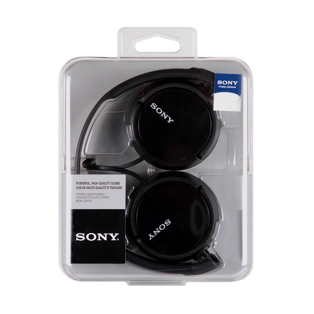  Auriculares estéreo Sony MDRZX110 Sin micrófono Negro :  Electrónica