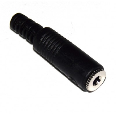 Conector jack 3.5mm hembra estéreo (redondo)