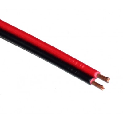 Cable paralelo altavoz rojo-negro 0.5mm2 OFC (a metros)