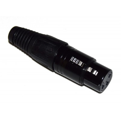 Conector XLR 3 pin hembra profesional