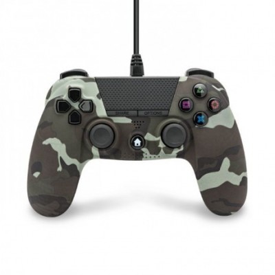 Mando compatible Playstation 4 con cable (camuflaje)